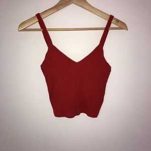 TopShop red croptop